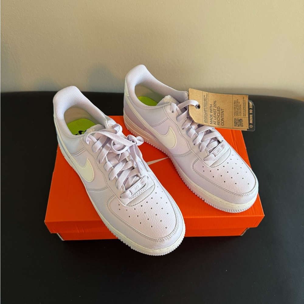 NWB Nike Women’s Air Force 1 ‘07 NN Barely Grape/Sail